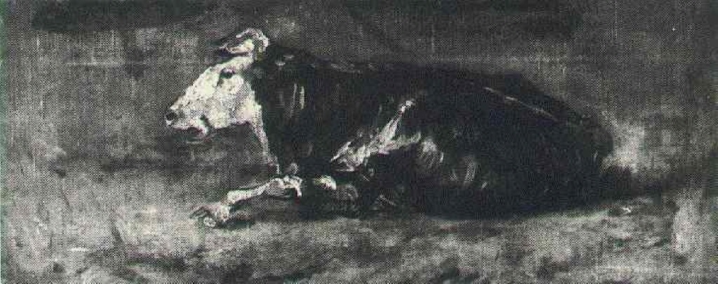 Картина Ван Гога Лежащая корова 1883